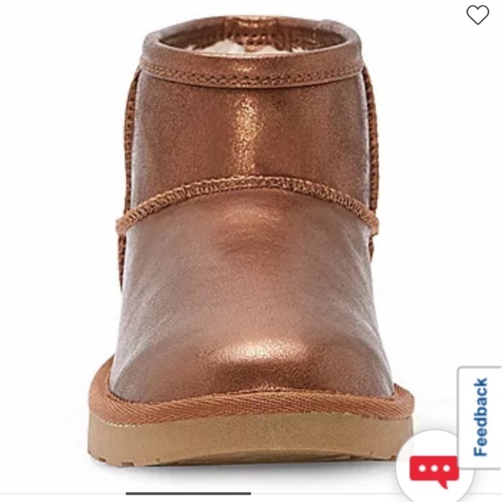 Arizona Womens Spring Flat Heel Winter ❄️ ankle gold boots size 10 - Picture 2 of 8